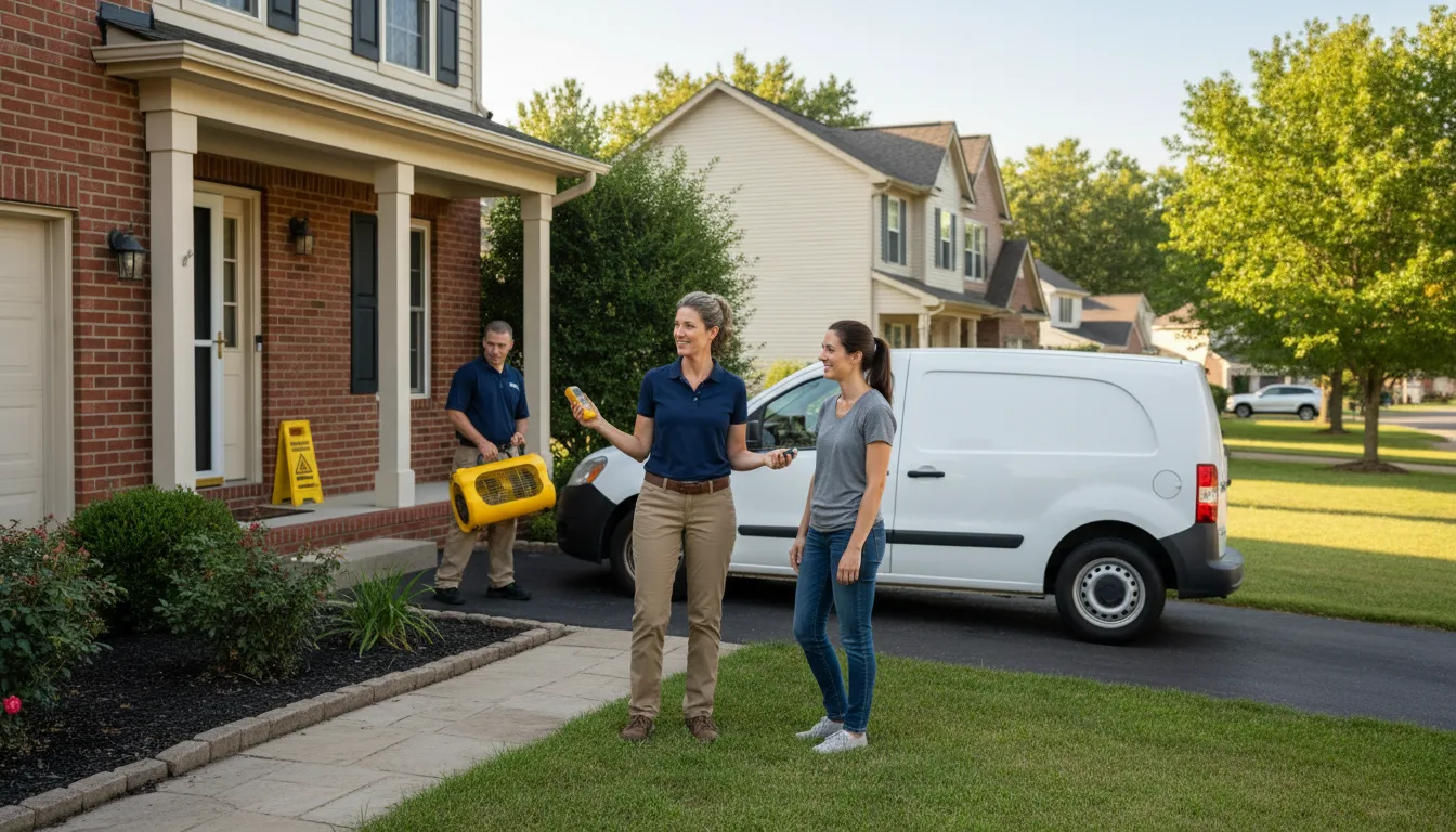 Residential water damage restoration in Sand Springs, MT